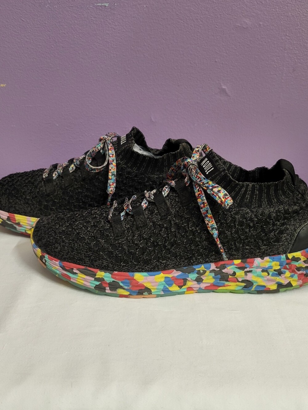 Colorful NOBULL Wild Runners All Day Knit Sneakers Slip-on Shoes Unisex Mens 8.5 - Picture 3 of 14